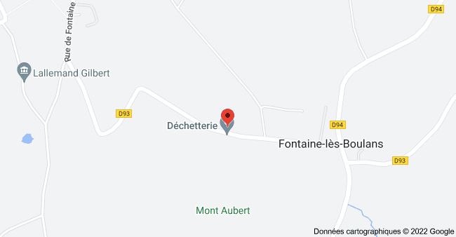 Déchetterie Fontaine les Boulans
